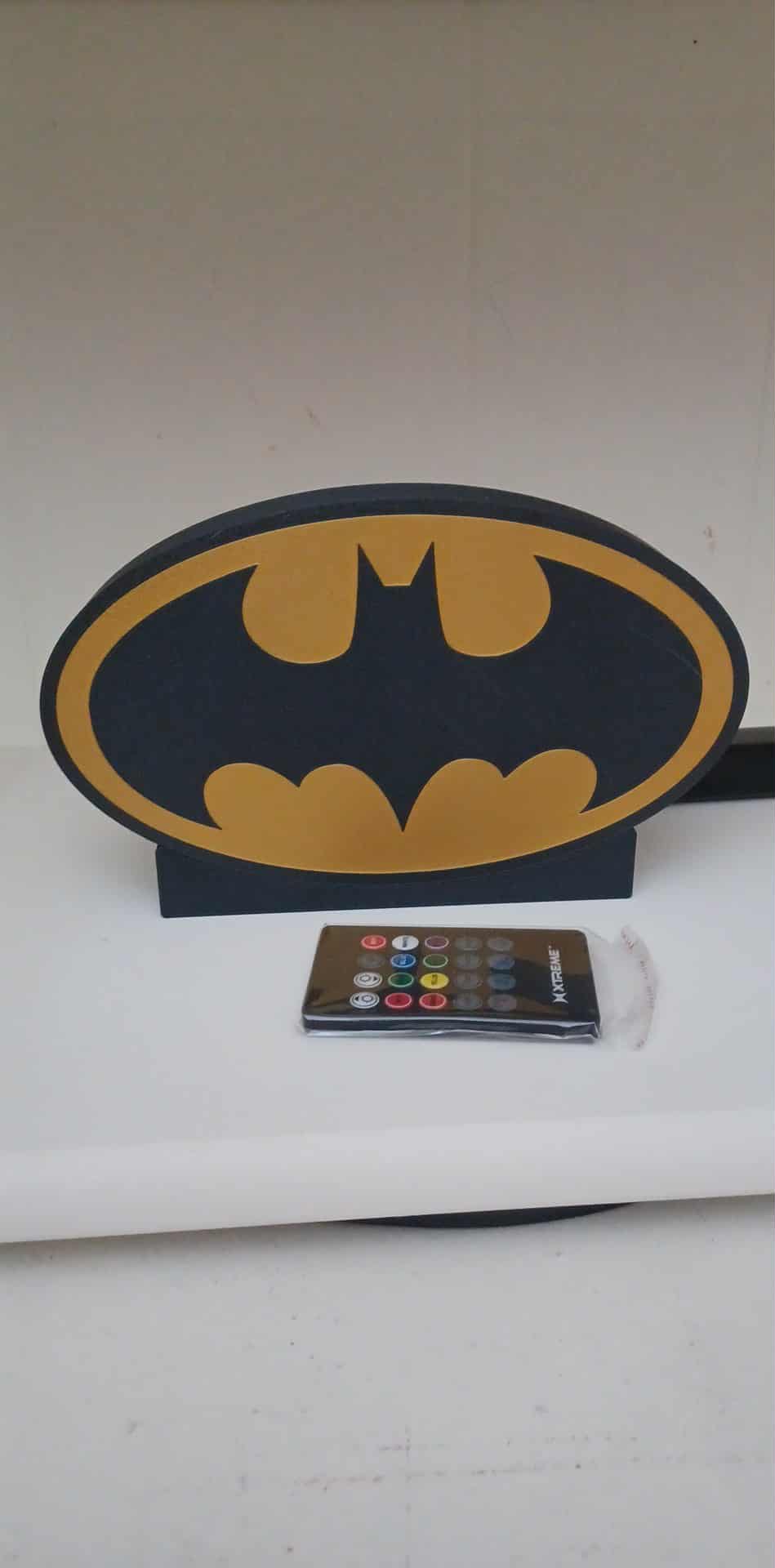 Batman LED light box – custom 3D printed – Lit Layer Creations